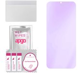 apgo Anti-Blue 9H Hybrid protective glass compatible with Wiko View3 Lite, flexible nano glass, great replacement for tempered glass, scratch-resistan