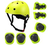 Casco protector para niños, rodilleras, coderas, 2, 3, 4, 5, 6, 7, 8, 9, 10, 11, 12 años, equipo de protección adecuado para patines y patinetas para niñas y niños 10-30kg