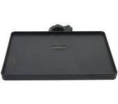 Soporte para micrófono, tarjeta de sonido, soporte multifuncional para transmisión en vivo, trípode para teléfono móvil, accesorios con almohadilla de goma para bandeja de sala de control de escenario, bandeja, negro