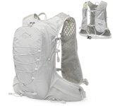 Mochila de hidratación para ciclismo de 12L, chaleco ligero para montar, mochila para correr al aire libre y acampar gris