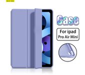 Funda de silicona para iPad Pro 12.9 11 10.2 Mini 6 5 Funda para Ipad Air 4 5 1 3 2 9.7 10.5 Funda 9.ª 8.ª 7.ª generación 2020 2021 Funda protectora Pro 11 4th 2022 rojo
