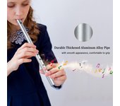 Silbato irlandés tradicional de hojalata, flauta de 6 agujeros, instrumento musical de viento para principiantes Key of D
