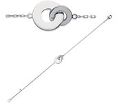 Les Trésors De Lily [H6597] - Bracelet Argent 'Chorégraphie' argenté - 14x10 mm