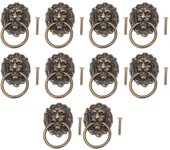 10 tiradores para muebles vintage con forma de cabeza de animal para cajones y joyeros.