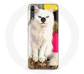Coque pour Huawei p30 lite Turc de Van Chat Blanc aux yeux bleu et jaune