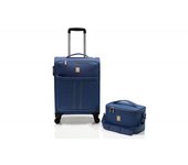 Maleta de cabina soft + Set de tocador  Ultra light  - Lys Paris 2102/2 - Azul marino
