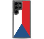 Coque Téléphone - Samsung - Galaxy S23 - Drapeau Tchéquie - Souple - Multicolore
