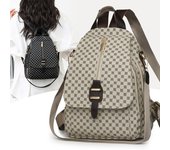 Mochila estampada para mujer, mochila de gran capacidad, mochila escolar de PU para estudiantes verde