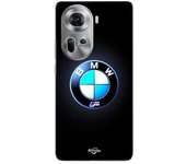 Coque de téléphone - Maniacase - Oppo Reno 11 5G - Logo M lumineux - Carbone - Silicone