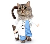Disfraz para gato y perro pequeño disfraz de doctor ropa animal