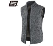 Nuevo abrigo de otoño e invierno para hombre, chaleco exterior cálido a la moda, chaleco caliente, chaqueta informal sin mangas XL