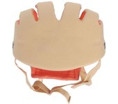 Casco de seguridad para bebé, suave, transpirable, ajustable, para niños de 8 a 36 meses, sentado beige