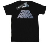 Star Wars Boys Silver Logo T-Shirt 9-11 Years negro