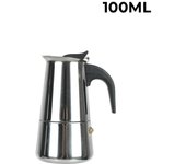 Cafetera Moka, cafetera, Mocha, Espresso, Latte, filtro para estufa, cafetera para cocina, 2/4/6/9 tazas de acero inoxidable 100ml