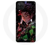 Funda Samsung Galaxy A12 Demon Slayer Tanjiro Kamado enojado manga anime