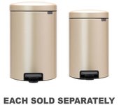 Papelera de pedal Brabantia NewIcon (M/Oro) 12L
