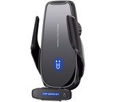 Soporte Cargador Inalámbrico para Coche 15W Sensor Inteligente Soporte Cargador Inalámbrico para Coche Sujeción Automática Alineación Soporte para Teléfono Móvil Para Tablero color rosa