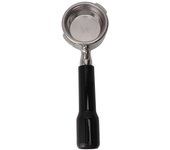 Portafiltro de 58 mm sin fondo de acero inoxidable de 2 orejas con agarre cómodo para máquina de café Accesorio para L negro