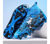 32-46 Zapatos de fútbol Botas de fútbol Deportivas con Clavos Largos para Hombres al Aire Libre Altas Botas de fútbol Deportivas para jóvenes de Gran tamaño Botas de fútbol para niños 32 oro