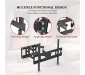 Soporte TV Mural WEEYIN para pantallas LCD-LED-Plasma de 32-70  Inclinable -10~10 VESA 600x400 Máximo 50kg - Negro