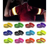 Pulsera reflectora para ciclismo, tiras reflectantes, brazalete de advertencia, alerta de seguridad en bicicleta, cinta deportiva