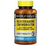 Mason Natural, Glucosamine Chondroitin with Collagen and Hyaluronic Acid, 90 Capsules