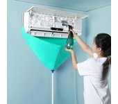 Kit de limpieza de aire acondicionado con tubo de drenaje de agua, cubierta a prueba de fugas, juego completo de herramientas de limpieza sin desmontaje del aire acondicionado