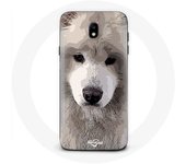 Coque pour samsung galaxy S4 Samoyède Gris Race de chiens