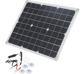 Panel solar USB de 20 W y 18 V, cargador de batería portátil para coche, barco, yate.