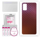 apgo skin sticker film foil vinyl for the BACK compatible with Samsung Galaxy A41, scratch-resistant, easy to install - Carbon Chameleon CAKA5