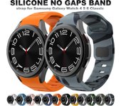 Correa de silicona sin huecos para Samsung Galaxy Watch6 5 4 40 mm 44 mm Classic 47 mm 43 mm 42 46 mm 5 pro 45 mm pulsera correa de goma Galaxy 6classic 47mm
