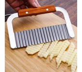 Cuchillo para cortar patatas con dientes de lobo, cuchillo para cortar ñame, cuchillo para cortar patatas, cuchillo ondulado, rejilla para patatas, herramientas para cortar, utensilios de cocina