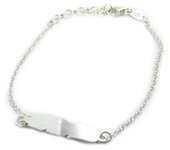 Les Trésors De Lily [M5599] - Bracelet Argent 'Navajos' argenté - plume 30x7 mm plata