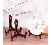 Caballete de madera para mesa de boda, soporte para tarjetas fotográficas, soporte para exhibición de placas, decoración del hogar M:6inch14.5cm Height