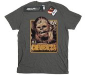 Star Wars Mens Chewbacca Scream T-Shirt L carbón