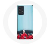 Coque pour Samsung Galaxy A32 5G La casa de papel Berlin Rio et Tokyo Fond Bleu