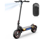 Patinete eléctrico IScooter iX7 Pro, motor 2*1000W, batería 48V 17,5Ah, neumáticos todoterreno de 10 pulgadas, tracción dual, velocidad máxima 60 km/h, autonomía de crucero 80 km L negro