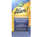 Nature's Way, Alive!® Max 3 efficacy, complete multivitamin for men, 90 tablets