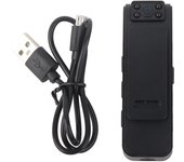 Mini cámara corporal 1080P HD, grabadora de video portátil con absorción magnética y lente de rotación de 90 grados