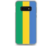 Coque Téléphone - Samsung - Galaxy S10e - Drapeau Gabón - Souple - Multicolore