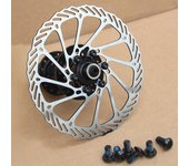 Rotor de disco de freno de bicicleta de acero inoxidable MTB + 6 pernos para G3 140/160/180/203 mm 160mm