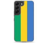 Coque Téléphone - Samsung - Galaxy S22 Plus - Drapeau Gabón - Souple - Multicolore
