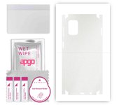 apgo Protective Skin Sticker for the back+sides compatible with Samsung Galaxy M31s, Full Wrap Film, Foil, Vinyl - Pattern Matte Transparent