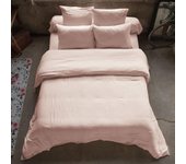 Housse de couette 200x200 cm en Gaze de coton Guimauve 200 x 200 cm color rosa