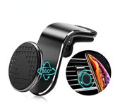 Soporte magnético para teléfono de coche para Iphone11 salida de aire Universal soporte magnético de navegación para coche rotación de 360 ​​grados car holder plata