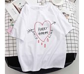 Camisetas de gran tamaño para mujer, camiseta de Harry Styles, camisetas gráficas con estampado 1d de One Direction, ropa de calle, Tops Harajuku Vintage de verano XXL