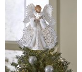 Adorno de árbol de Ángel óptico de resina, adorno de decoración de dosel para árbol de Navidad, ángel sin brillo