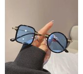 Gafas de sol Steampunk cuadradas y redondas Anti-UV, nuevas gafas de sol con personalidad de lujo para hombres y mujeres, gafas de sol Punk, gafas de mujer UV400 negro