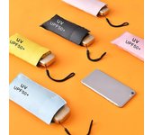 Mini sombrilla Anti UV 6 Parasol plegable portátil ligero para mujeres y hombres sombrilla para paraguas de viaje impermeables