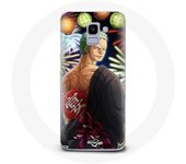 Coque pour Samsung Galaxy A8 2018 One Piece Joyeux noël Zoro Anime Manga